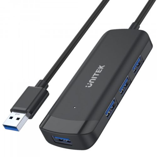 Unitek Prémium aktív HUB USB 3.1 5 Gbps, 4 portos, fekete (H1111E)