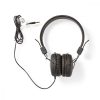 Nedis Összehajtható Fejhallgató 40 mm Fekete, 1.2m kábellel (HPWD1100BK)