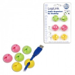 Logilink - asztali kábelrendező, színes (KAB0010)