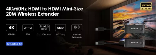 PremiumCord HDMI 2.0 wireless extender 4K 60Hz up to 20m (KHEXT50-13)