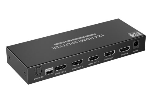 PremiumCord 4 Portos HDMI elosztó splitter 8K 60Hz (KHSPLIT4F)