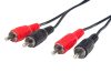 PremiumCord 2db RCA - 2db RCA sztereó audio kábel 10m (KJACKCMM2-10)