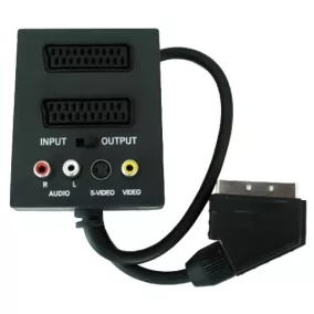 Premiumcord SCART RCA SVIDEO elosztó adapter (KJSA-02)