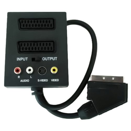 Premiumcord SCART RCA SVIDEO elosztó adapter (KJSA-02)