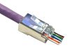 MicroConnect RJ45 FTP Cat6 csatlakozó dugó 100db átfűzős (KON506-50EZ)