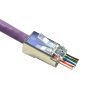 MicroConnect RJ45 FTP Cat6 csatlakozó dugó 100db átfűzős (KON506-50EZ)