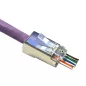 MicroConnect RJ45 FTP Cat6 csatlakozó dugó 100db átfűzős (KON506-50EZ)