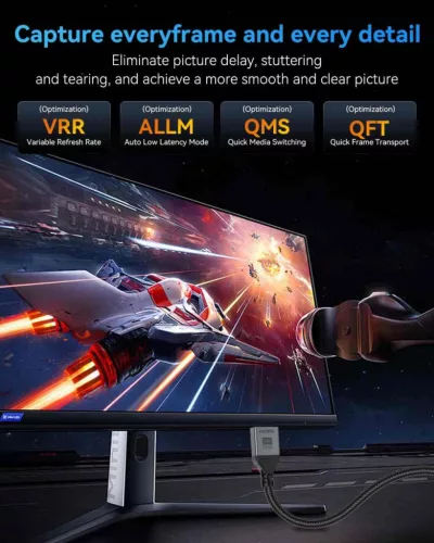 PremiumCord Ultra HD HDMI 2.2 kábel 16K@60Hz, 8K@240Hz, 4K@480Hz 2m (KPHDM22H2)