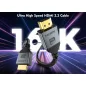 PremiumCord Ultra HD HDMI 2.2 kábel 16K@60Hz, 8K@240Hz, 4K@480Hz 2m (KPHDM22H2)