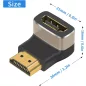   Premiumcord HDMI 90 fokos fordító 8K 60Hz adapter (KPHDMA-39)