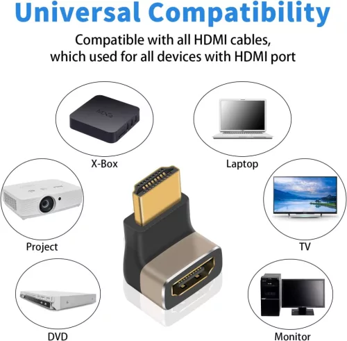 Premiumcord HDMI 270 fokos fordító 8K 60Hz adapter (KPHDMA-40)