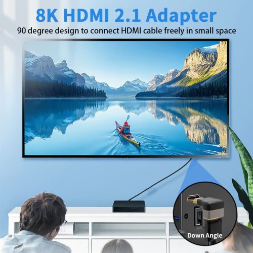 Premiumcord HDMI 270 fokos fordító 8K 60Hz adapter (KPHDMA-40)