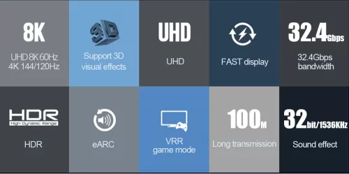 PremiumCord DisplayPort 1.4 8K 60Hz AOC 30m kábel (KPORT6-30)
