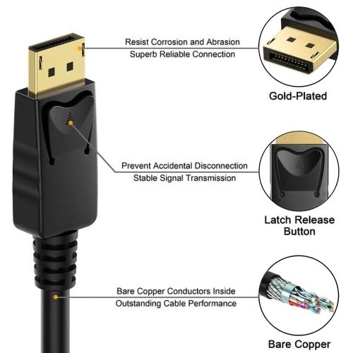PremiumCord DisplayPort 1.4 8K 60Hz kábel 1.5m (KPORT8-015)