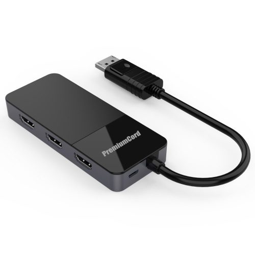 PremiumCord Displayport 1.4 - 3x HDMI elosztó adapter (KPORTAD20)