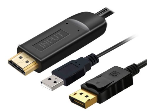 PremiumCord HDMI 2.0 to Displayport 1.2 4K 60Hz kábel 2m (KPORTAD21)