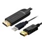   PremiumCord HDMI 2.0 to Displayport 1.2 4K 60Hz kábel 2m (KPORTAD21)