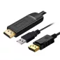   PremiumCord HDMI 2.0 to Displayport 1.2 4K 60Hz kábel 2m (KPORTAD21)