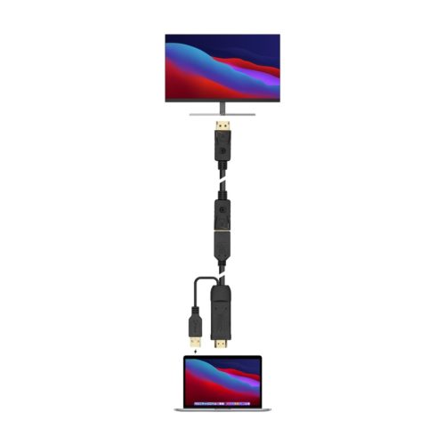 PremiumCord HDMI 2.0 to Displayport 1.2 4K 60Hz átalakító (KPORTAD22)