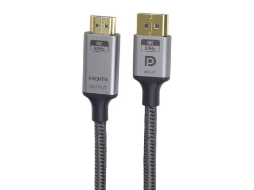 Premiumcord Displayport 1.4 - HDMI 2.1 8K 60Hz kábel 2m (KPORTADK05-02)