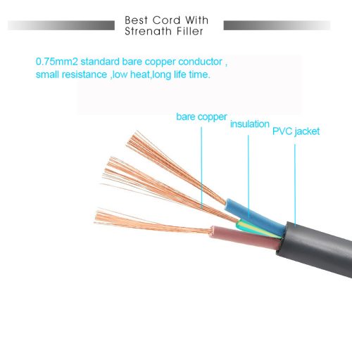 PremiumCord hosszabbító C13/C14 tápkábel 3m (KPS3)