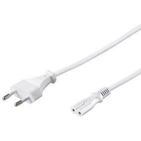 PremiumCord euro C7 tápkábel 2m fehér (KPSPM2W)
