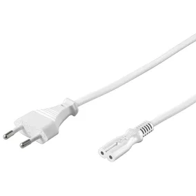 PremiumCord euro C7 tápkábel 2m fehér (KPSPM2W)