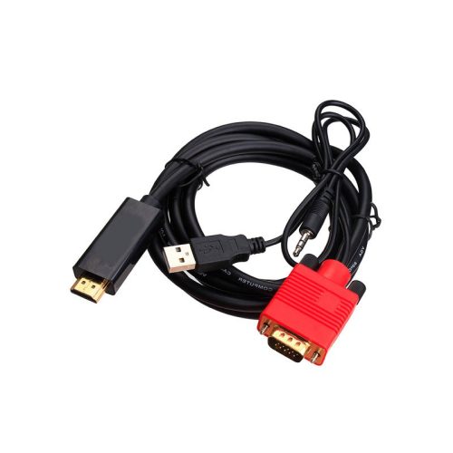 Trusty VGA + audio - HDMI kábel 1.8m (KS-006-1.8M)