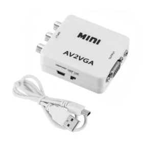   Trusty kompozit videó 3 RCA - VGA átalakító konverter (KS-048)