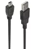 PremiumCord USB 2.0 - mini USB kábel fekete 1m (KU2M2A)