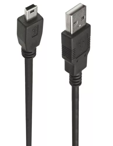 PremiumCord USB 2.0 - mini USB kábel fekete 1m (KU2M2A)