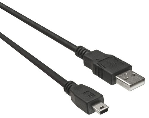 PremiumCord USB 2.0 - mini USB kábel fekete 2m (KU2M2A)