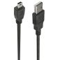 PremiumCord USB 2.0 - mini USB kábel fekete 2m (KU2M2A)