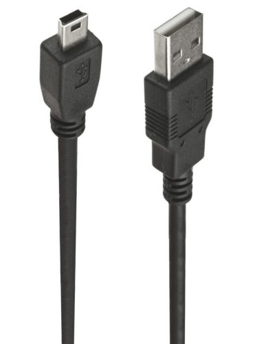 PremiumCord USB 2.0 - mini USB kábel fekete 2m (KU2M2A)