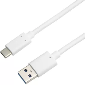 PremiumCord USB C  - USB 3.2 Gen 2 60W 10Gbit/s kábel 0.15m fehér (KU31CK01W)
