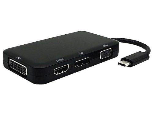 Premiumcord USB C - 2X HDMI + DP+ DVI + VGA konverter (KU31DOCK10)