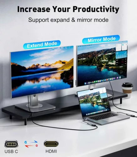 PremiumCord USB-C to HDMI 4K 60Hz átalakító adapter (KU31HDMI16)