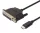 PremiumCord USB-C - DB25 anya parallel port kábel 1.5m (KU31PAR)