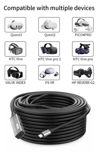 Premiumcord USB C 3.2  gen 1 aktív hosszabbító kábel 5m (KU31REP5AL)
