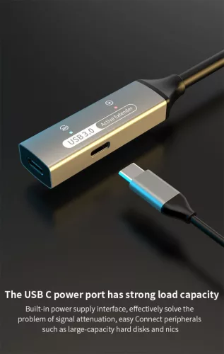 Premiumcord USB C 3.2  gen 1 aktív hosszabbító kábel 5m (KU31REP5AL)