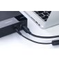Premiumcord USB 3.0 A - USB 3.0 B kábel 1m (KU3AB1BL)
