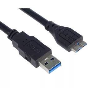   PremiumCord USB 3.0 A dugó - Micro B dugó kábel 1m (KU3MA1BK)
