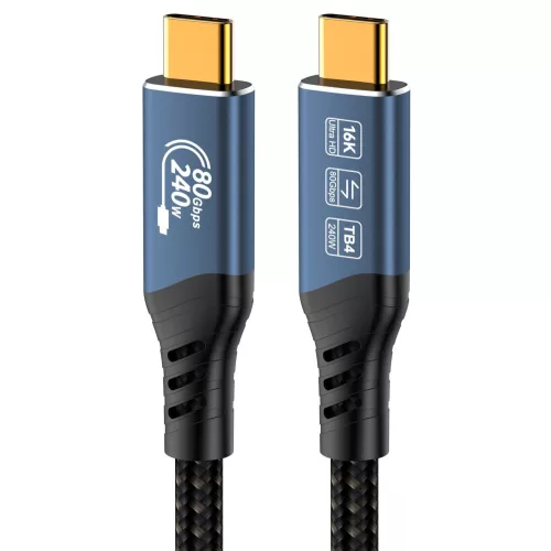 PremiumCord USB4 240W 16K 60Hz 80Gbps kábel 1m (KU4CA10)