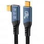 PremiumCord USB4 240W 16K 60Hz 80Gbps 90 fokos kábel 1.2m (KU4CB12)