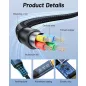 PremiumCord USB4 240W 16K 60Hz 80Gbps 90 fokos kábel 1.2m (KU4CB12)