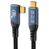 PremiumCord USB4 240W 16K 60Hz 80Gbps 90 fokos kábel 1.5m (KU4CB15)