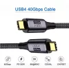 PremiumCord USB4 3x2 Thunderbolt 3 kábel 100W 8K 60Hz 1.2m (KU4CR12)