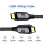 PremiumCord USB4 3x2 Thunderbolt 3 kábel 100W 8K 60Hz 1.2m (KU4CR12)