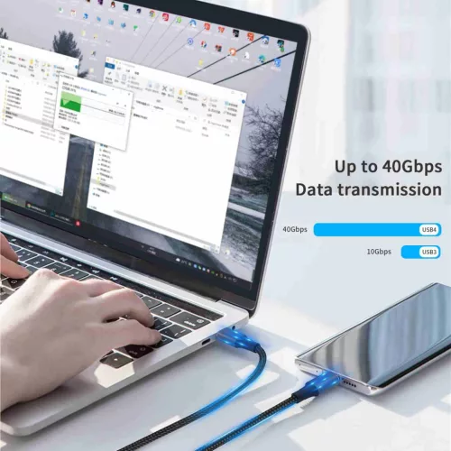 PremiumCord USB4 3x2 Thunderbolt 3 kábel 100W 8K 60Hz 1.2m (KU4CR12)
