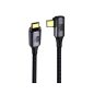 PremiumCord USB4 Thunderbolt 3 90 kábel 100W 8K 60Hz 0.3m (KU4CU03)